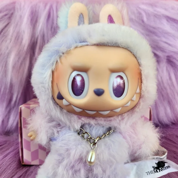 Labubu Pearl Pendant Silver Necklace ♡Doll & Oufit NOT INCLUDED♡ - Picture 2 of 3